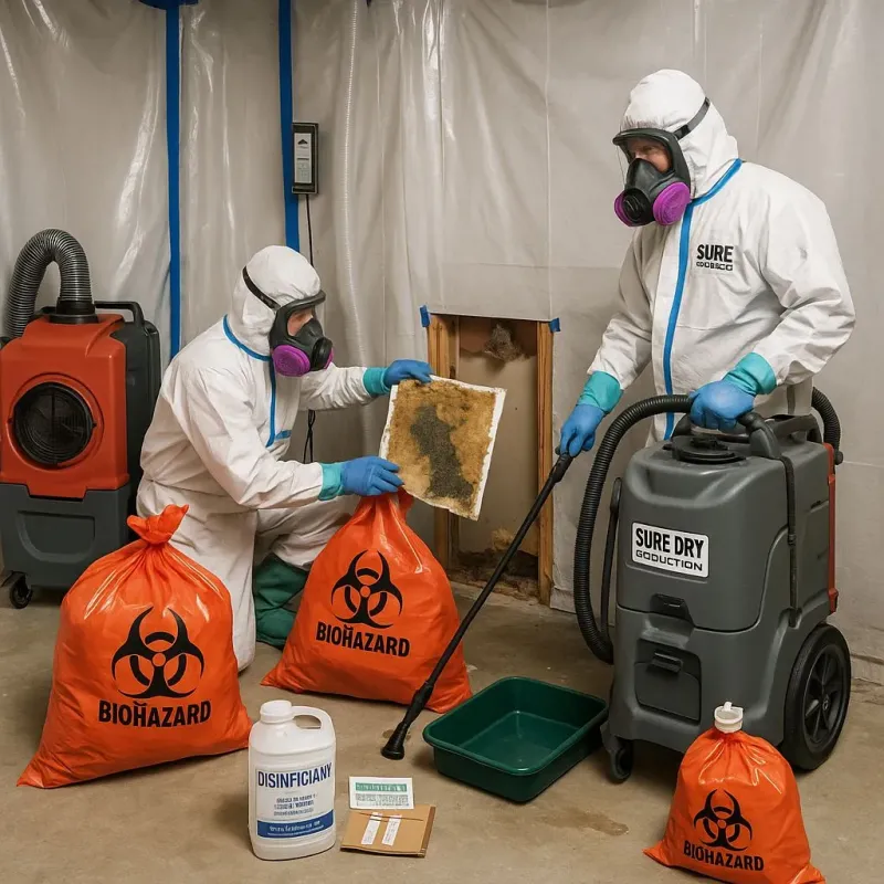 Contaminated Water Handling Protocols process in Lowesville, NC